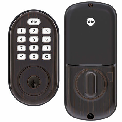 Picture of Yale Assure Lock - Keypad Door Lock in Bronze, Keypad with Key