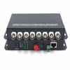 Picture of Primeda-telecom 8 Channels Video and Ethernet Over Fiber Optic Media Converters, Singlemode Fiber up 20Km (Include Transmitter and Receiver) for Video Surveillance System