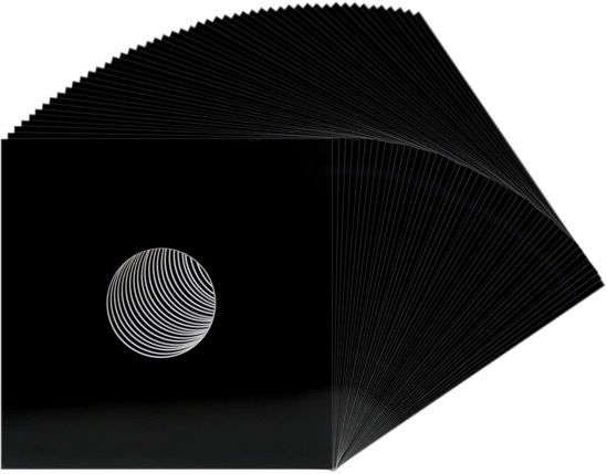 Picture of (50) 12" Record Jackets - Black (Glossy Finish) - with Hole - #12JWBKHH - Protect Against Dust and Wear!