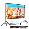 Picture of lejiada Projector Screen and Stand, 150'' Upgraded Large Projection Screen Anti Crase Foldable with Carry Bag for Party Outdoor Movie Nights, Film Festivals, Business Presentations, Meetings, Home