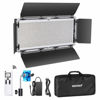 Picture of Neewer Advanced 2.4G 1320 LED Video Light with Barndoor, Dimmable Bi-Color LED Panel with LCD Screen and 2.4G Wireless Remote for Portrait Product Photography, Studio Video Shooting