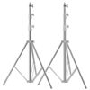 Picture of Stainless Steel Video Lighting Stands, Spring Cushioned Heavy Duty Tripod Stand, 9.5ft/2.8m, 2 Packs Professional Photography Studio Stands