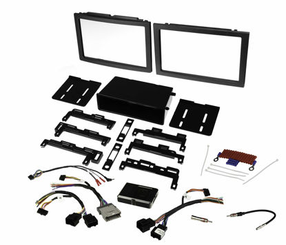 Picture of Scosche GM0516DDCS Double DIN Radio Install Dash Kit Compatible with Select 2004-21 Buick, Chevrolet, GMC, Hummer, Pontiac, Saturn and Suzuki Vehicles - Complete Car Stereo Installation Interface Kit