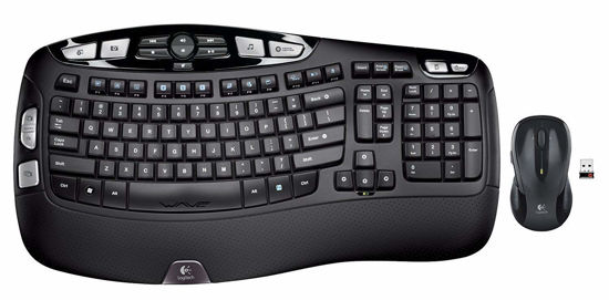 Picture of Logitech MK550 Wireless Wave K350 Keyboard and Mouse Combo - Includes Keyboard and Mouse, Long Battery Life, Ergonomic Wave Design with Wireless Mouse (with Mouse)