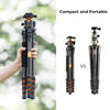 Picture of K&F Concept 62-inch Carbon Fiber Camera Tripod,Portable Compact Tripods with Detachable Monopod,360° Metal Ball Head 15KG/33lbs Load Capacity with Quick Release Plate for Travel and Work A255C2+BH-35L