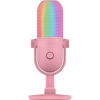 Picture of Razer Seiren V3 Chroma RGB USB Microphone: Stream & Game Reactive Lighting - Tap-to-Mute Sensor - Condenser Mic - Digital Gain Limiter & Shock Absorber - PC, Discord, OBS Studio, XSplit - Quartz Pink