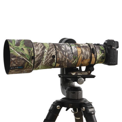 Picture of ROLANPRO Waterproof Lens Camouflage Coat for Nikon Z 180-600mm F/5.6-6.3 VR Rain Cover Lens Protective Sleeve Case Clothing-#17 Jungle Waterproof