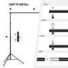 Picture of Neewer 2 Pack Photo Studio Backdrop Support System, 10ft/3m Wide 6.6ft/2m High Adjustable Background Stand with 4 Crossbars, 6 Backdrop Clamps, 2 Sandbags, Carrying Bag for Portrait Studio Photography