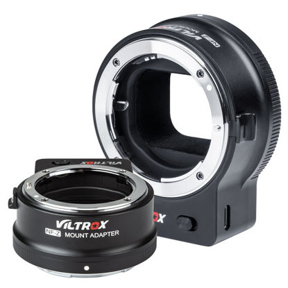 Picture of VILTROX NF-Z FTZ Lens Adapter Auto Focus Ring Mount Adapter Lens Converter Compatible for Nikon F Lens to Nikon Z Mount Camera Z5 Z50 Z6 Z6II Z7II Zfc, EXIF Transmission VR Lens Stabilization Support