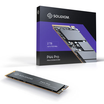 Picture of Solidigm™ P44 Pro Series 2TB PCIe GEN 4 NVMe 4.0 x4 M.2 2280 3D NAND Internal Solid State Drive, Read/Write Speed up to 7000MB/s and 6500MB/s, SSDPFKKW020X7X1…