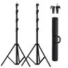 Picture of 2Pack 118" /3m Heavy Duty Light Stands Spring Cushioned Tripod Stands Max Load Bearing: 10KG / 22LB Portable with Carry Bag for Photography Shooting Photo Video Studio