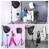 Picture of 2Pack 118" /3m Heavy Duty Light Stands Spring Cushioned Tripod Stands Max Load Bearing: 10KG / 22LB Portable with Carry Bag for Photography Shooting Photo Video Studio