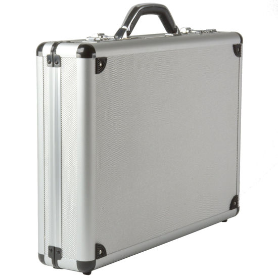 Picture of Alpine Swiss Aluminum Attache Case Padded Laptop Briefcase Combo Lock Hard Sided