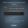 Picture of NETGEAR 24-Port Gigabit Ethernet Unmanaged Switch (GS324) - Desktop, Wall, or Rackmount, Silent Operation