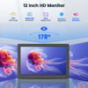 Picture of Eyoyo Small HDMI Monitor 12 Inch Mini LED Video Monitor with HDMI VGA Ports 1366x768 HD PC Monitor Screen Built-in Speaker Second Computer Monitors for Home Office