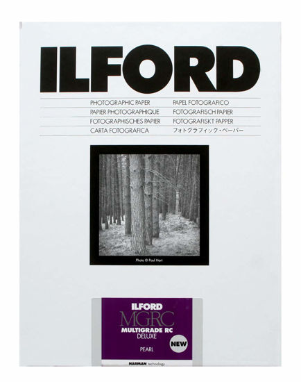 Picture of Ilford Multigrade V RC Deluxe Pearl Surface Black & White Photo Paper, 190gsm, 8x10, 50 Sheets