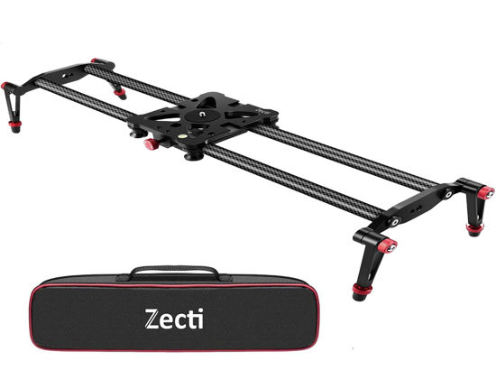 Picture of Zecti Camera Slider 47" /120cm Manual Control Panoramic Shooting, Video Capture, Slider Smooth and Stable, 120°Panoramic Shooting, Carbon Fiber Tube Maximum Load 16Ib