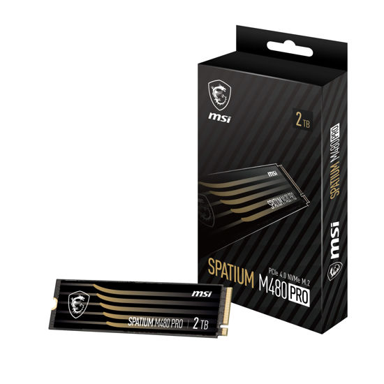 Picture of MSI SPATIUM M480 PRO PCIe 4.0 NVMe M.2 2TB Internal SSD PCIe Gen4 NVMe (SPATIUM M480 PRO PCIe 4.0 NVMe M.2 2TB)