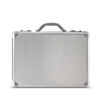 Picture of Solo Fifth Avenue Aluminum Attaché Briefcase With Combination Locks, Silver