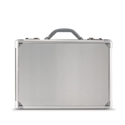 Picture of Solo Fifth Avenue Aluminum Attaché Briefcase With Combination Locks, Silver