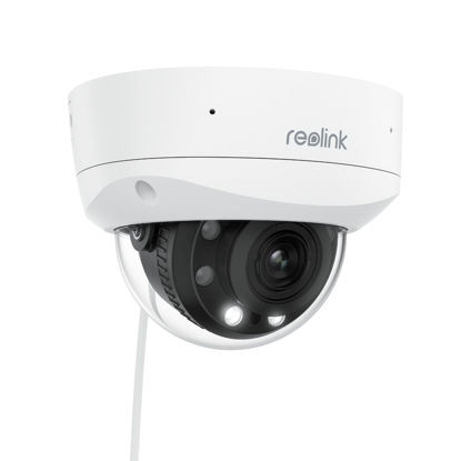 Picture of REOLINK RLC-843A - 4K PoE Security Camera with Spotlights, 5X Optical Zoom, Outdoor Camera with Color Night Vision, Two-Way Talk, Human/Vehicle/Animal Detection, IK10 Vandalproof, No PT Supported