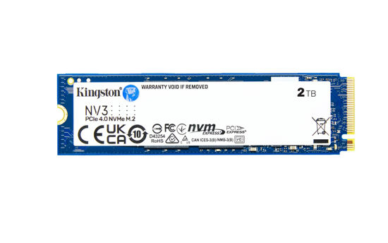 Picture of Kingston NV3 2TB M.2 2280 NVMe SSD | PCIe 4.0 Gen 4x4 | Up to 6000 MB/s | SNV3S/2000G