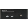 Picture of StarTech.com Dual Monitor DisplayPort KVM Switch - 2 Port - USB 2.0 Hub - Audio and Microphone - DP KVM Switch (SV231DPDDUA) Black