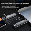 Picture of SSK 2TB External USB SSD,Fast 550MB/s 2-in-1 Dual Drive USB Type C+ USB A 3.2 Gen2 Solid State Thumb Drive Data Storage for iPhone 15/PS4/Android Phone/Tablet/Windows/Mac