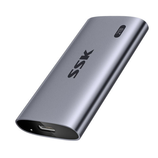 Picture of SSK Portable SSD 2TB, up to 2000MB/s External Solid State Drives, USB 3.2 Gen2X2 NVMe SSD External Hard Drive, Ultra Low Power for iPhone 15/ MacBook/Pro/OTG Phone/Laptops