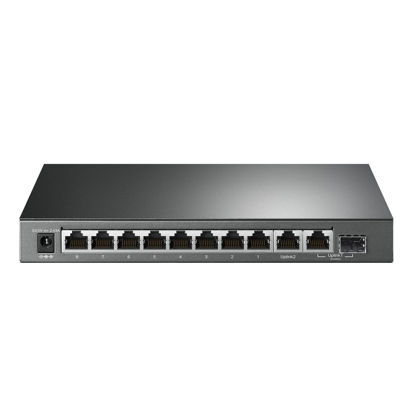 Picture of TP-Link TL-SG1210MP, 8 Port Gigabit PoE Switch, 8 PoE+ Ports @123W, w/ 2 Uplink Gigabit Ports + 1 Combo SFP Slot, Plug & Play, Extend, Priority & Isolation Mode,