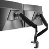 Picture of VIVO Premium Aluminum Heavy Duty Dual Monitor Arm for Ultrawide Monitors up to 35 inches and 24 lbs Each, Desk Mount Stand, Pneumatic Height, Max VESA 100x100, Black, STAND-V202Q