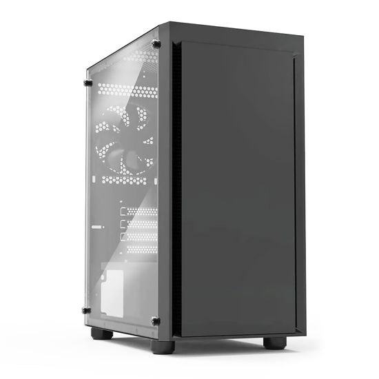 Picture of Zalman T3 Compact Micro ATX Gaming PC Case - 2 x 120mm Fans Pre-Installed - Tempered Glass Side Panel - MATX Mini Tower Desktop Computer Chassis