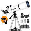 Picture of Dianfan Telescope,80mm Aperture 600mm Telescopes for Adults Astronomy,Fully Mult-Coated High Powered Refracting Telescope for Kids Beginners,Professional Telescopes with Tripod,Phone Adapter and Bag