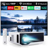 Picture of Projector with WiFi and Bluetooth, Native Full HD 1080P Outdoor Movie Projector,Smart Projector Compatible with Android/iOS/Windows/TV Stick/HDMI/USB