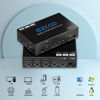 Picture of USB 3.0 KVM Switch HDMI 4 Computer 1 Monitor 4K 60Hz SPDIF L/R Extractor- USB Switch for Keyboard Mouse Printer Mac Windows 4 Port HDMI Switch 4x1 1080p 120Hz 144Hz HDCP Pass, IR Remote Ext. Mic