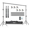 Picture of EMART Photo Video Studio Backdrop Stand, 10 x 10ft Heavy Duty Adjustable Photography Muslin Background Support System Kit