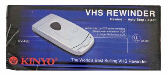 Picture of Kinyo UV-428 VHS Video Cassette Tape Rewinder VCR Auto Stop Soft Eject