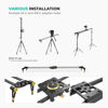 Picture of LimoStudio (Upgraded) 39.4 in Carbon Fiber Camera Slider, 100cm Dolly Track Rail, Smooth Bearing Stabilizer, Height Adjustable, Spirit Level, AGG1981