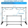 Picture of FUDESY Backdrop Banner Stand, 10x8ft Heavy Duty Display Frame Stand, Adjustable Metal Telescopic Tube, Step and Repeat Background Stand Kit for Trade Show, Photography Photo Booth, Party,with Sandbags