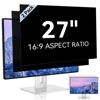 Picture of [2 Pack] 27 Inch Computer Privacy Screen for 16:9 Aspect Ratio Widescreen Monitor, Eye Protection Anti Glare Blue Light Computer Monitor Privacy Filter, Removable Anti-Scratch 27in Protector Film