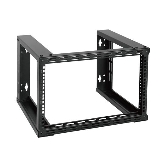 Picture of Tecmojo 6U Fixed Wall Mount Network Rack 15.8" Depth Open Frame for Server Data/AV/IT/Communication/Computer Equipment/Patch Panel Heavy Duty