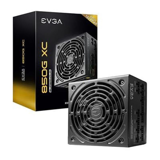 Picture of EVGA Supernova 850G XC ATX3.0 & PCIE 5, 80 Plus Gold Certified 850W, 12VHPWR, Fully Modular, ECO Mode with FDB Fan, 100% Japanese Capacitors, Compact 150mm Size, Power Supply 520-5G-0850-K1