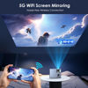 Picture of 4K Support Projector with Wifi and Bluetooth, OWNKNEW Portable Mini Projectors for Outdoor Movies Use, Video Projector Compatible with TV Stick, Laptop, Smartphone, Xbox, PS5