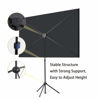 Picture of Portable Projector Screen with Stand, Outdoor Movie Screen, 80 Inch 16:9 Light-Weight, Mobile and Compact, Easy Setup and Carrying, Projection Screen with 1.2 Gain Glass Fiber, Idea for Home Cinema