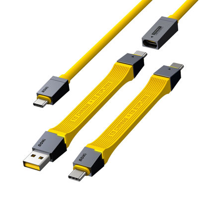 Picture of AOHI 240W 4 in 1 USB4 Cable Set for Thunderbolt 4 Cable, Support PD3.1 Type-C Fast Charging Cable,40 Gbps Data Transfer, 8K HD Display for iPhone 15/MacBook Pro/Laptop/Hub/Docking