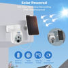 Picture of Hiseeu Wireless Solar Security Camera, 2PCS 4MP Battery Camera Outdoor, PTZ 360° View, PIR Motion Detection, Color Night Vision, IP66, 2-Way Audio, 2.4G WiFi