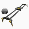 Picture of LimoStudio (Upgraded) 31.5 in Carbon Fiber Camera Slider, 80cm Dolly Track Rail, Smooth Bearing Stabilizer, Height Adjustable, Spirit Level, AGG1980