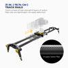 Picture of LimoStudio (Upgraded) 31.5 in Carbon Fiber Camera Slider, 80cm Dolly Track Rail, Smooth Bearing Stabilizer, Height Adjustable, Spirit Level, AGG1980