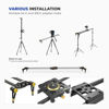 Picture of LimoStudio (Upgraded) 31.5 in Carbon Fiber Camera Slider, 80cm Dolly Track Rail, Smooth Bearing Stabilizer, Height Adjustable, Spirit Level, AGG1980