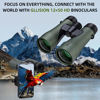 Picture of 12X50 Professional HD Binoculars for Adults with Phone Adapter, High Power Binoculars with BaK4 prisms, Super Bright Lightweight & Waterproof Binoculars Perfect for Bird Watching, Hunting, Stargazing